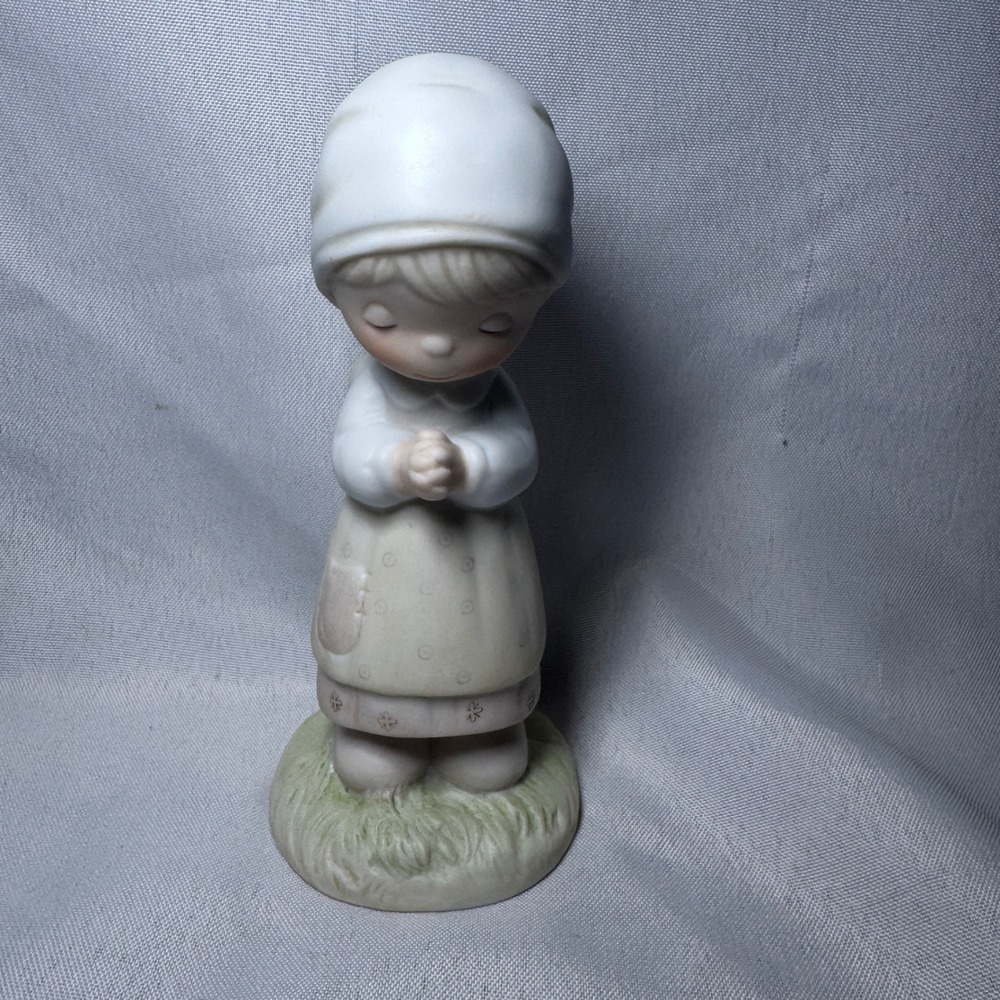 Precious Moments Thanking Him For You Figurine 1981‎ Jonathan & David Enesco